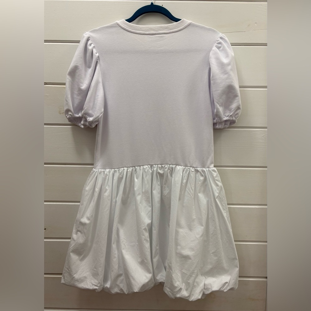 Hyacinth House Tuckernuck Bubble White Puff Sleeve Mini Dress size small NWT - Picture 10 of 10
